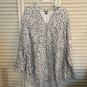 Torrid multi color leopard print blouse